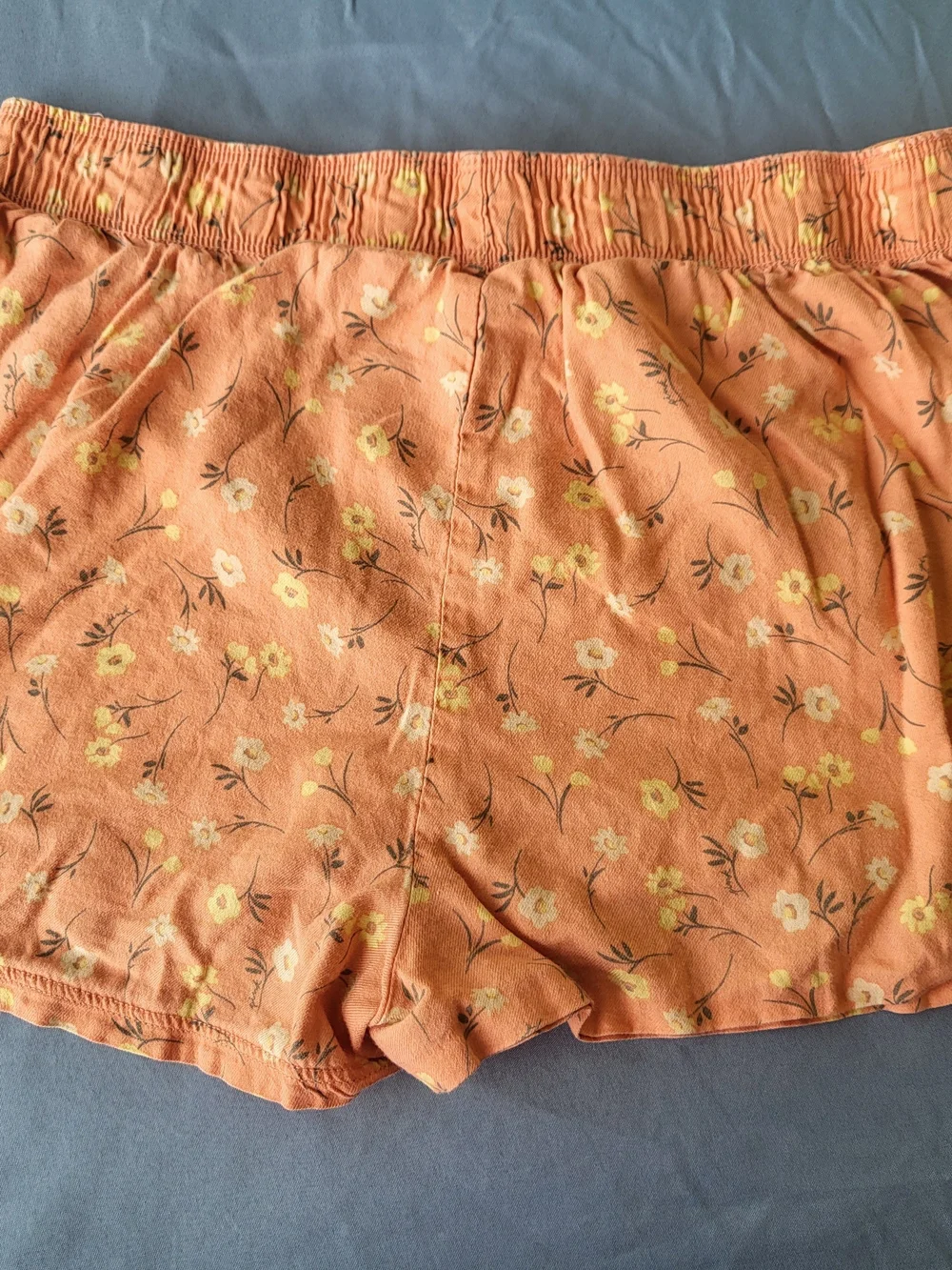 PINK Victoria's Secret Peach Floral Cotton Lounge Shorts